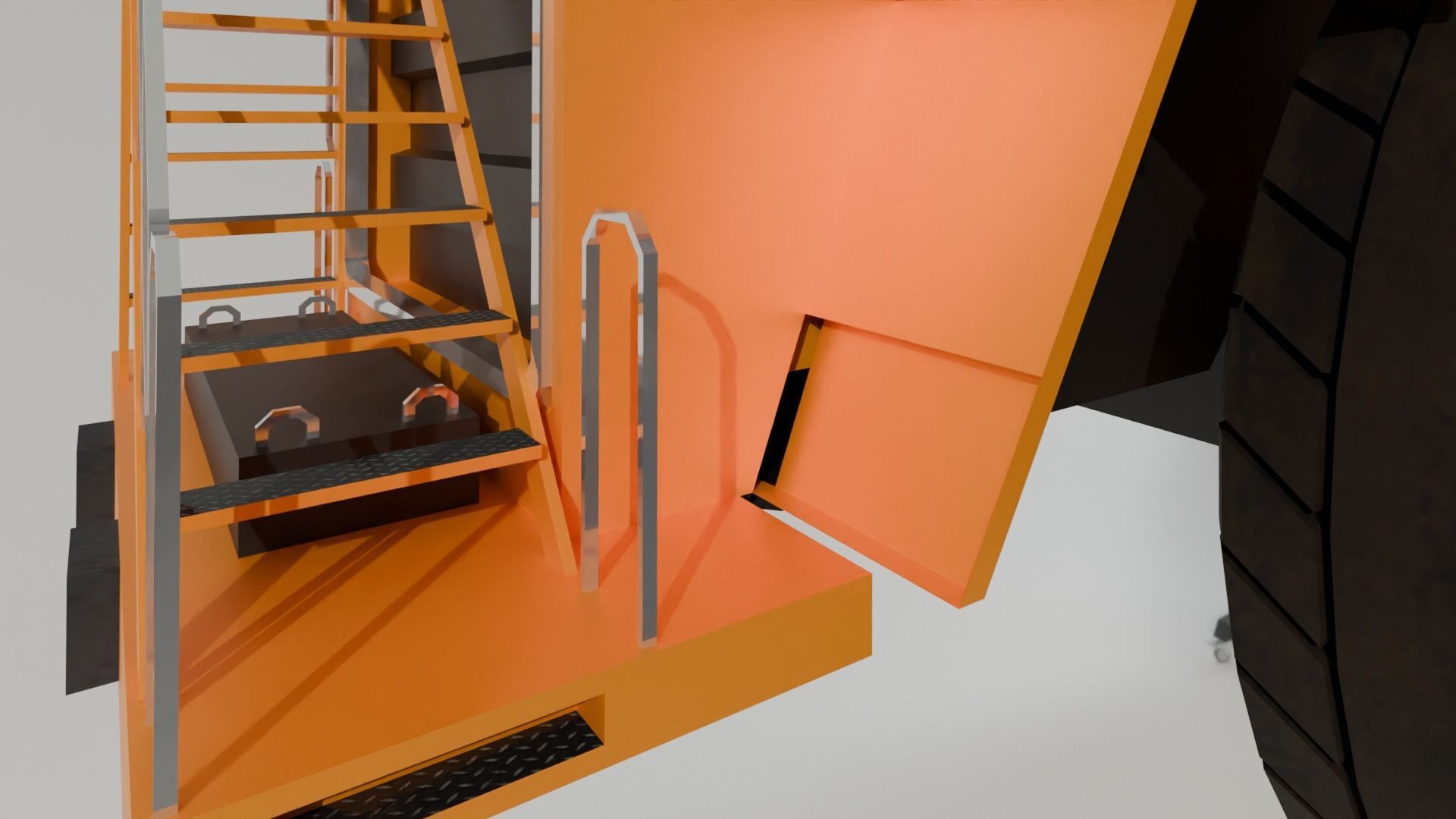 Truck 3d Model Low-poly 3D model_9