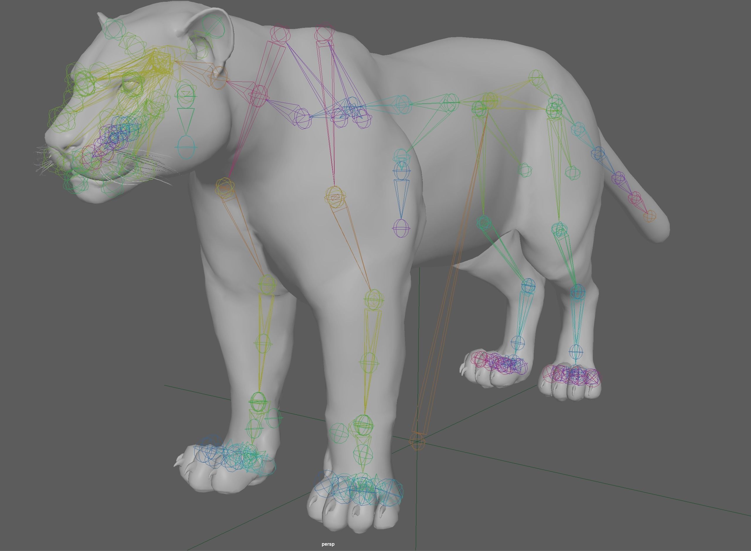 Jaguar Rigged 3D model_10