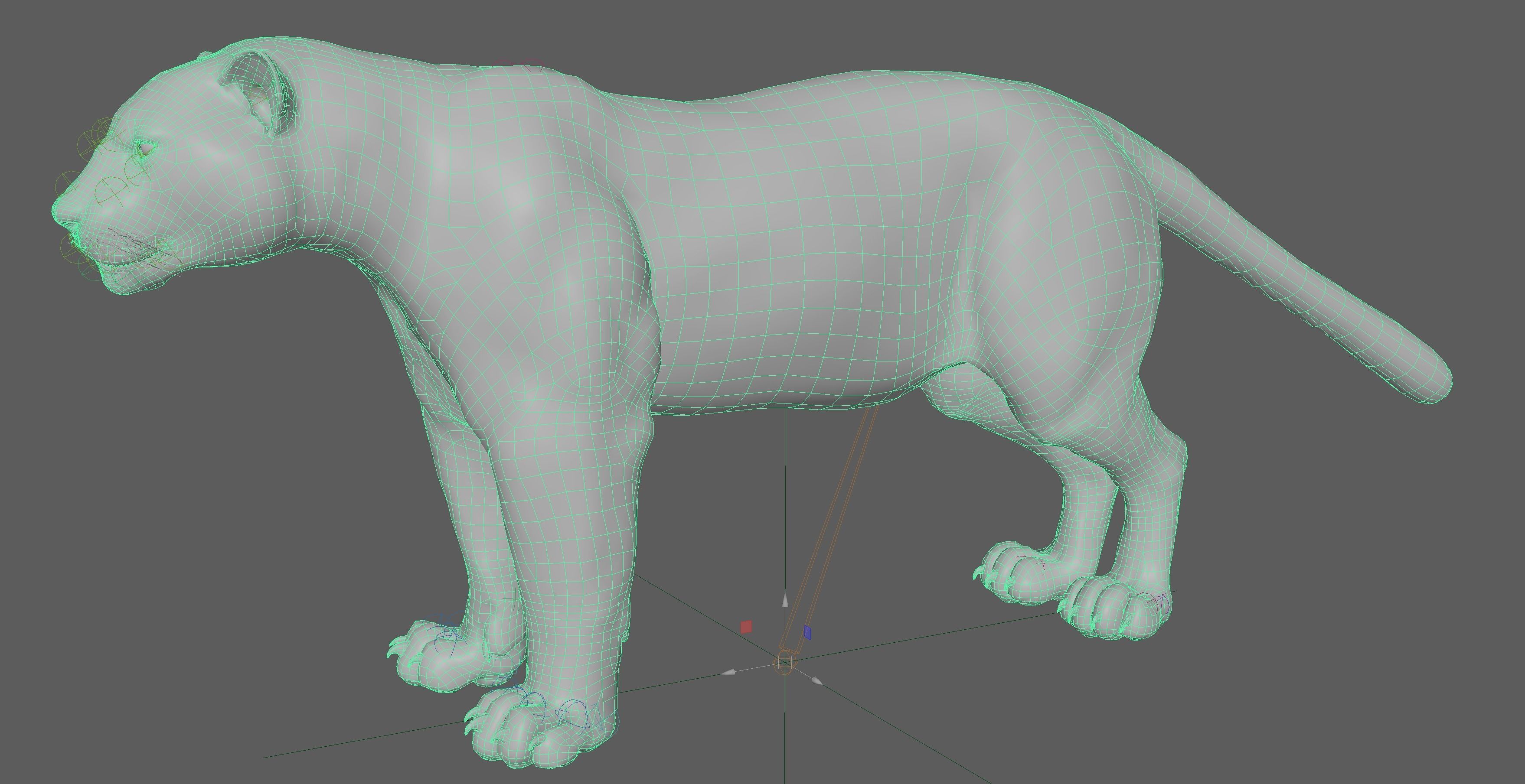Jaguar Rigged 3D model_24