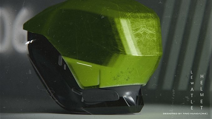 Lewatle Sci-Fi Helmet Sci-Fi 3D Helmet 3D model