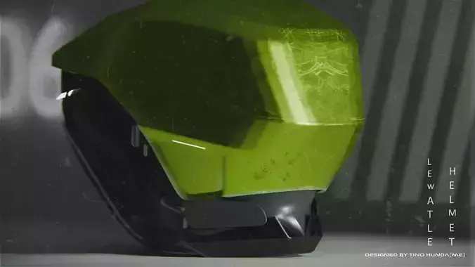 Lewatle Sci-Fi Helmet Sci-Fi 3D Helmet