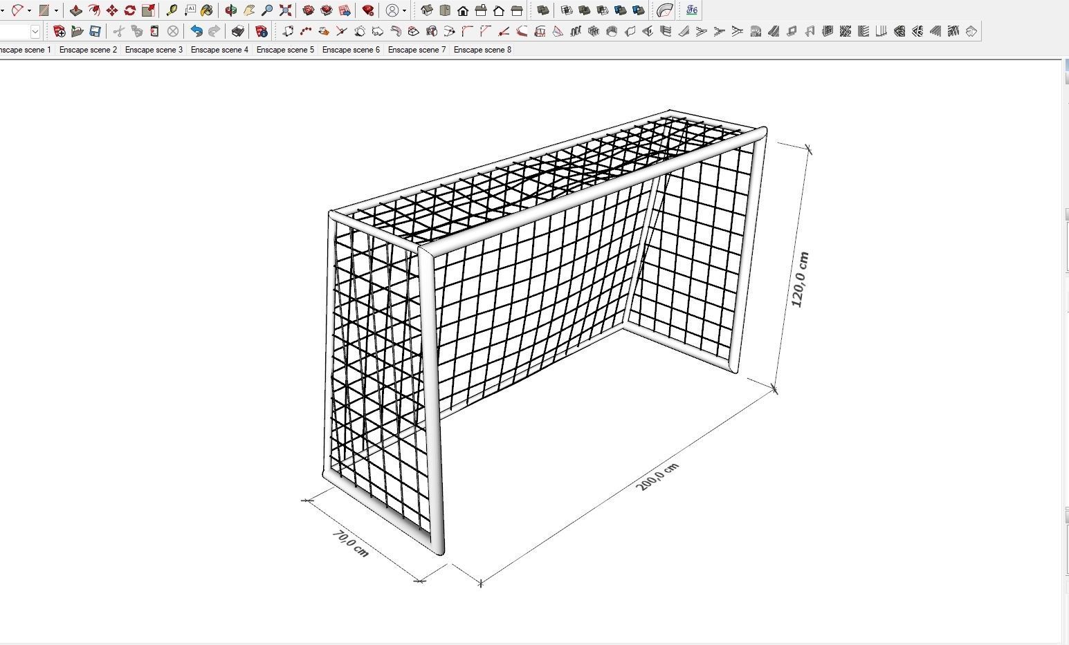 MINI GOAL Low-poly 3D model_1