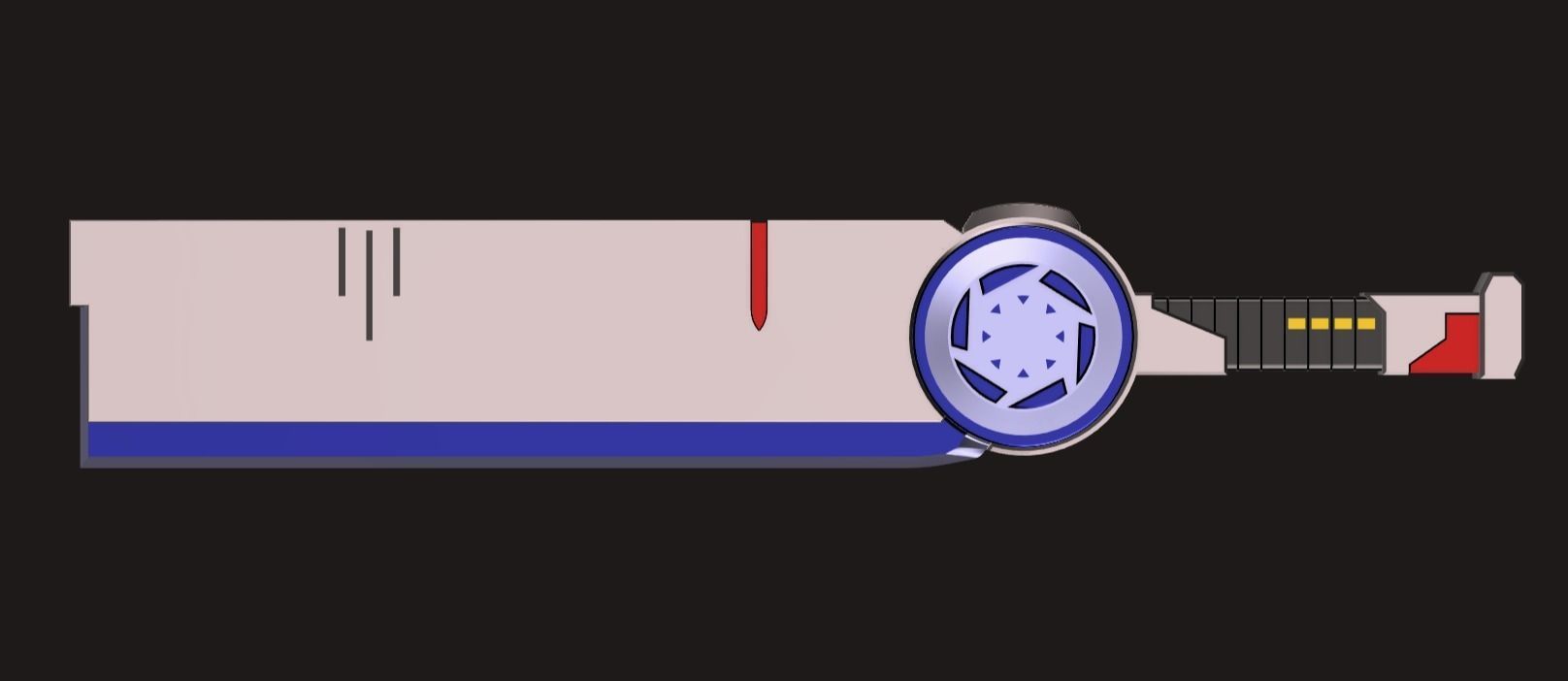 League of Legends - Pulsefire Shen sword 3D print model_3