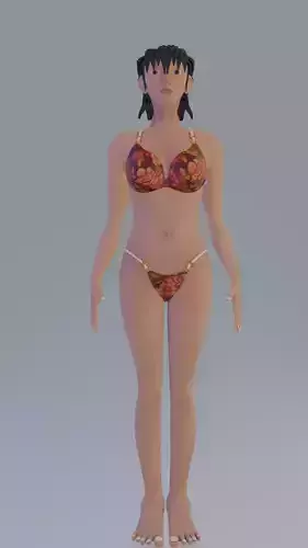 Pretty-girl 3D models