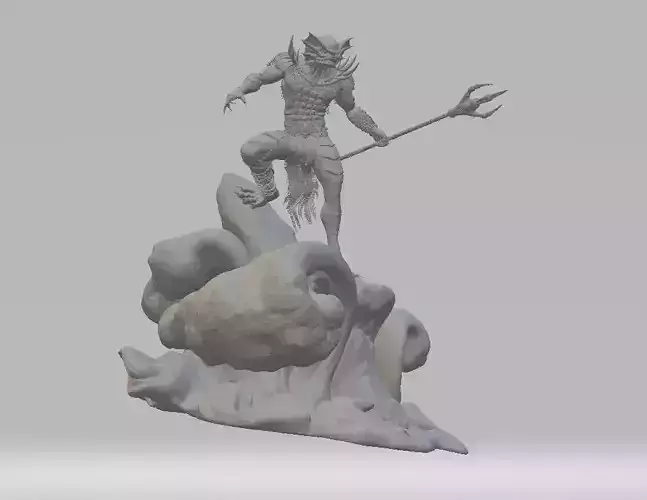 Merman 3D Printing Sculpture 3D print model