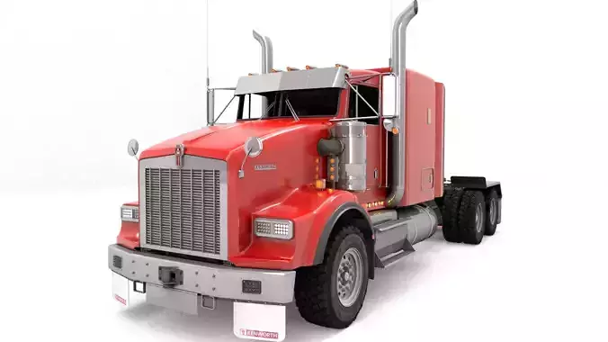 Kenworth T800 Semi Truck Heavy Haul 3D model