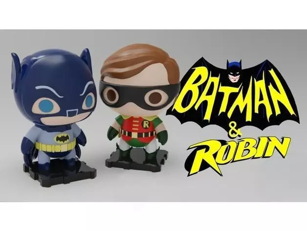 Batman vs Robin 3D Printing Sculpture 3D print model