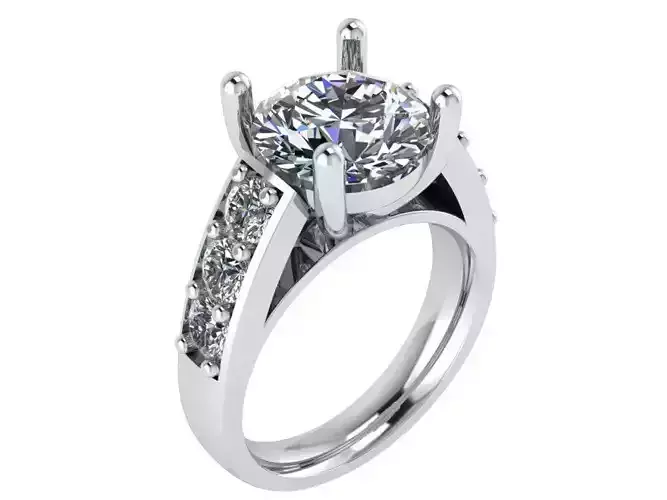 Round Diamond Ring 1541