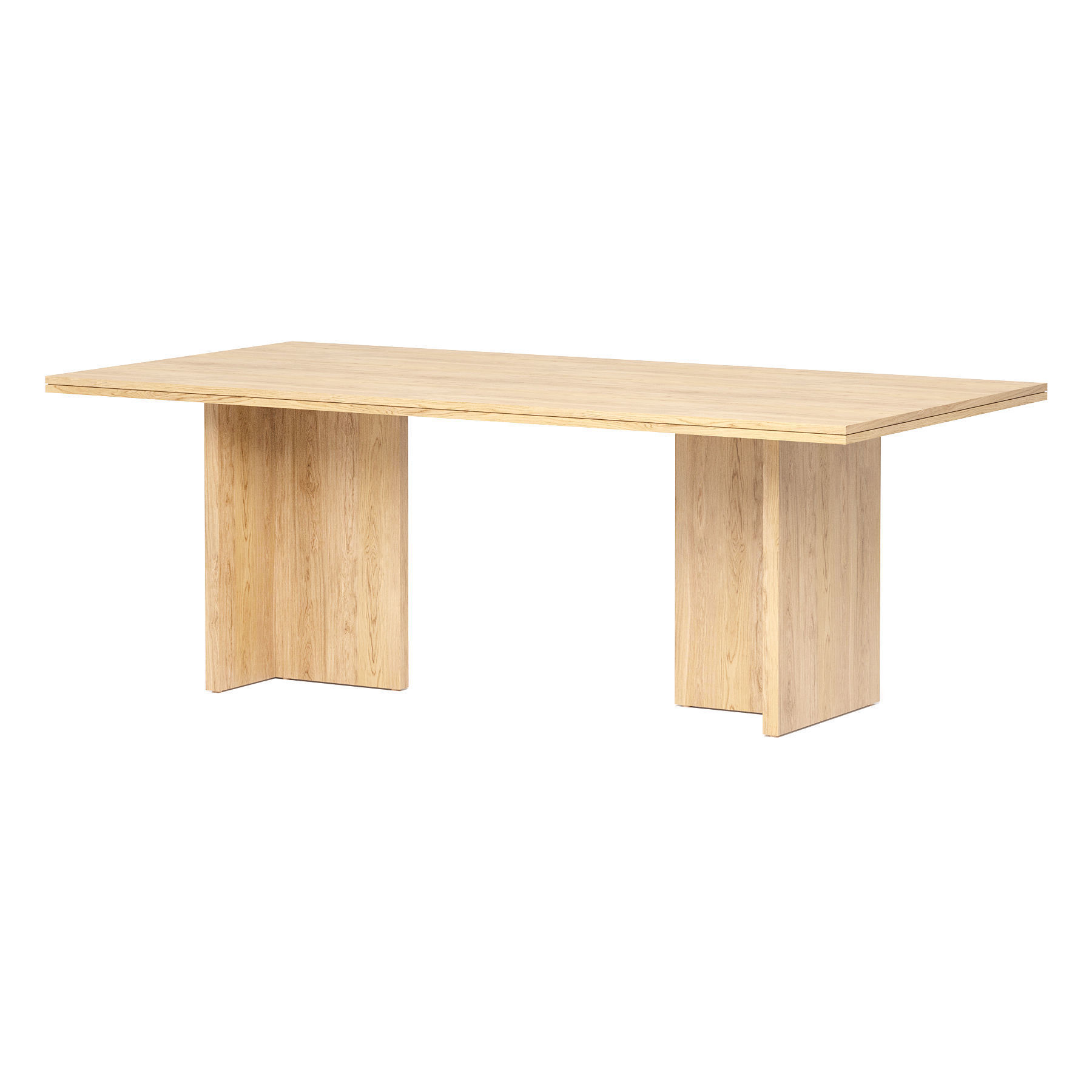 Romeo Offset Dining Table 3D model_5