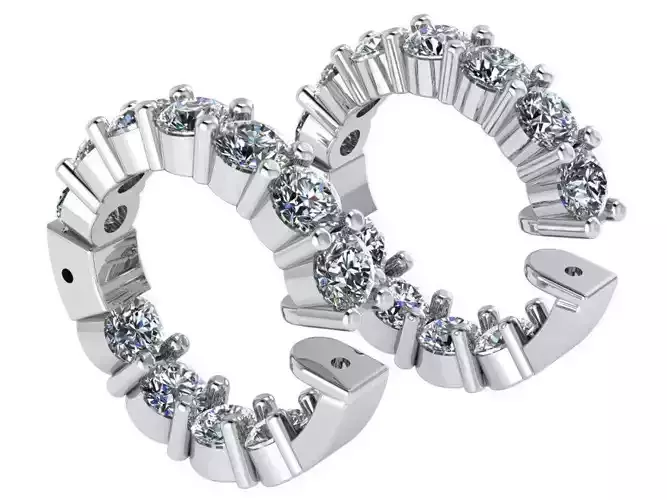 Diamond Hoop Earring 1548