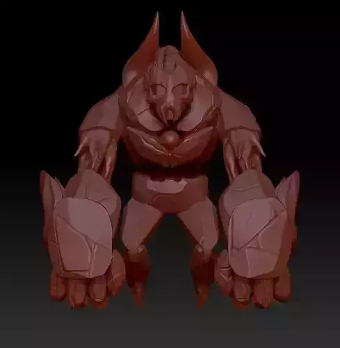 rock monster 3D print model
