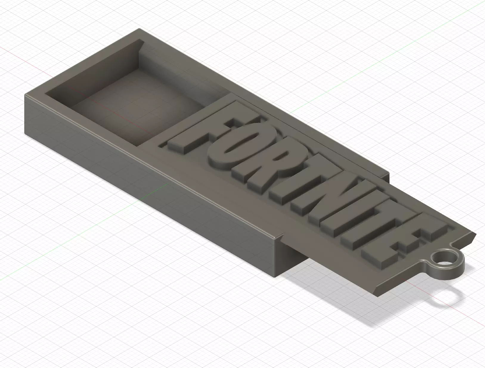 FORTNITE BOX SLIDING COVER 3D print model