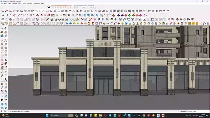 Art deco sketchup
