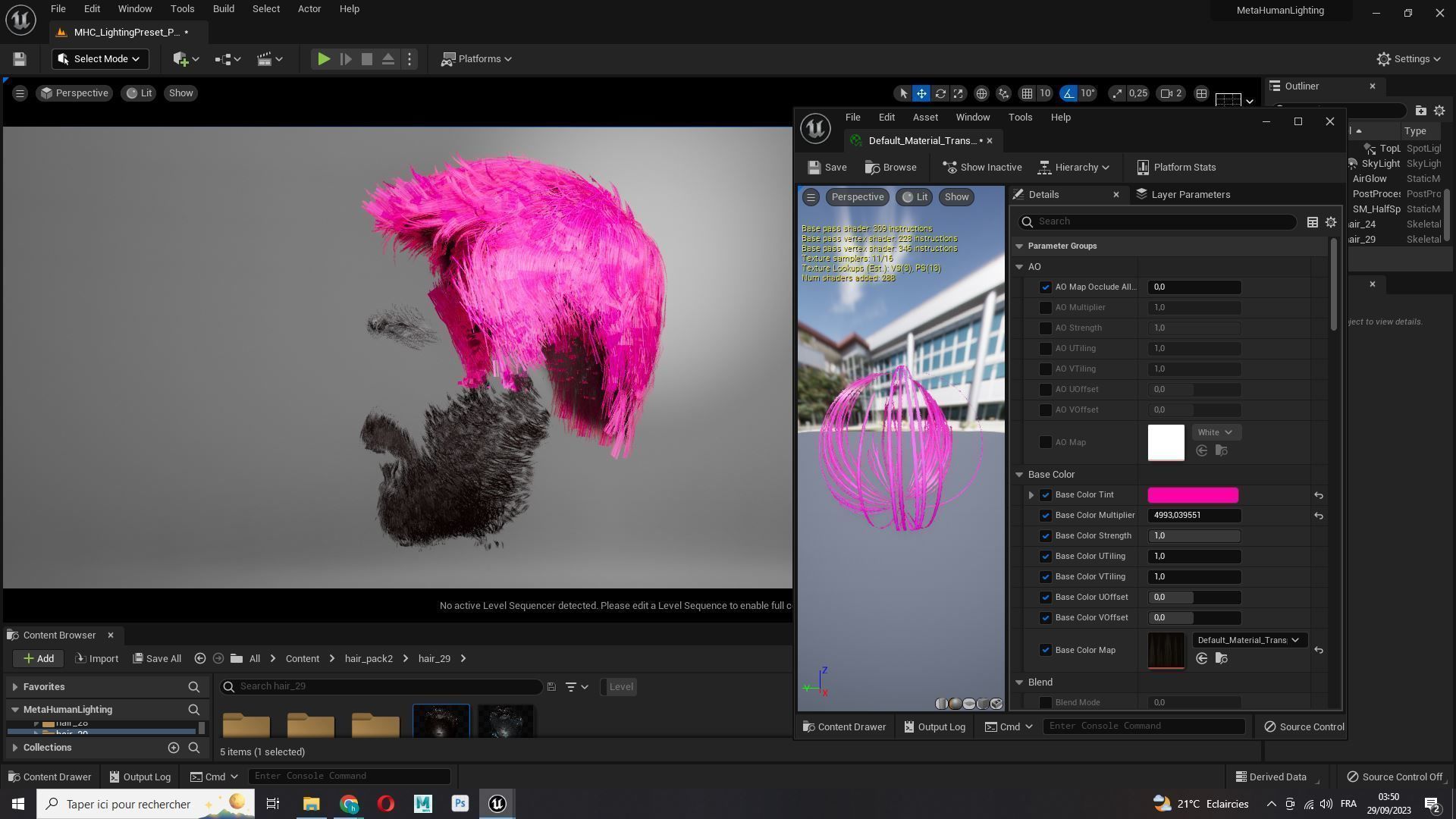 Classique Male Hair - Beard - Moustache Low-poly 3D model_16