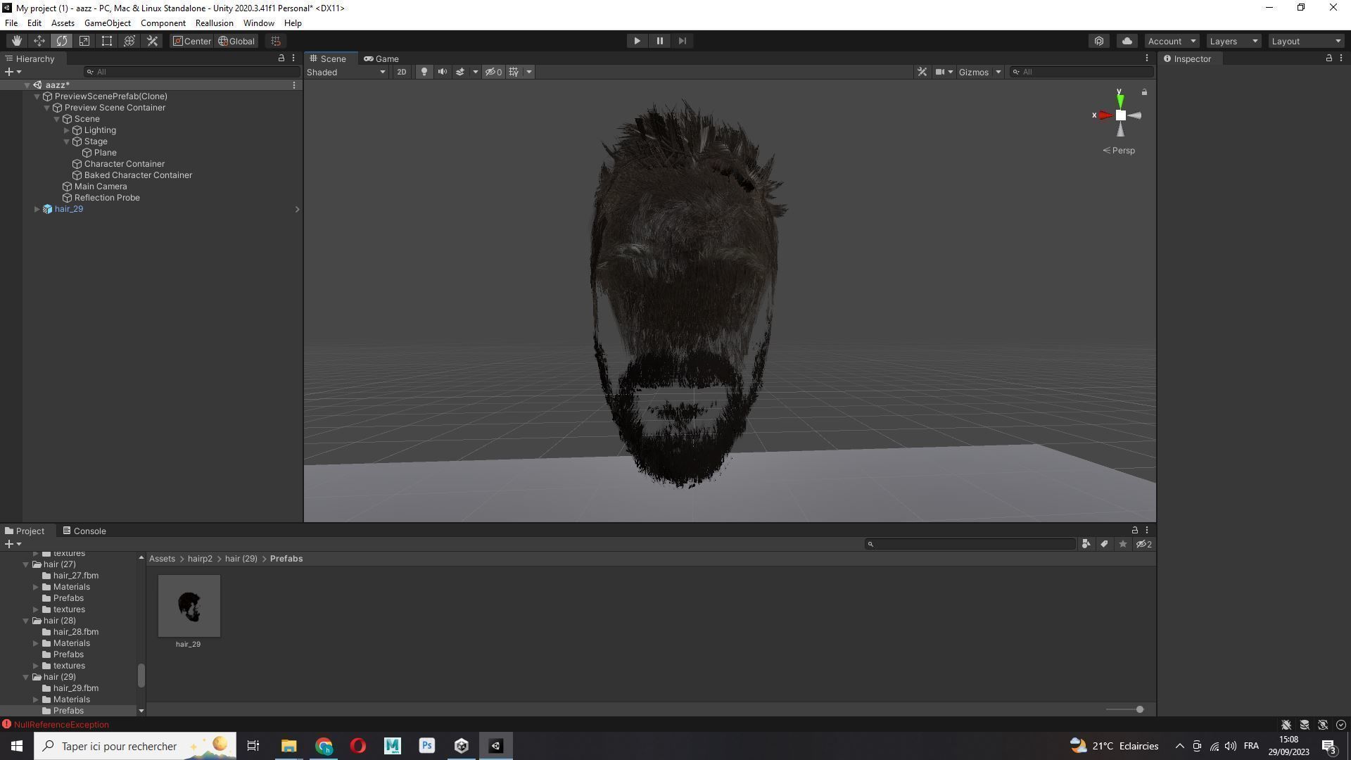 Classique Male Hair - Beard - Moustache Low-poly 3D model_18
