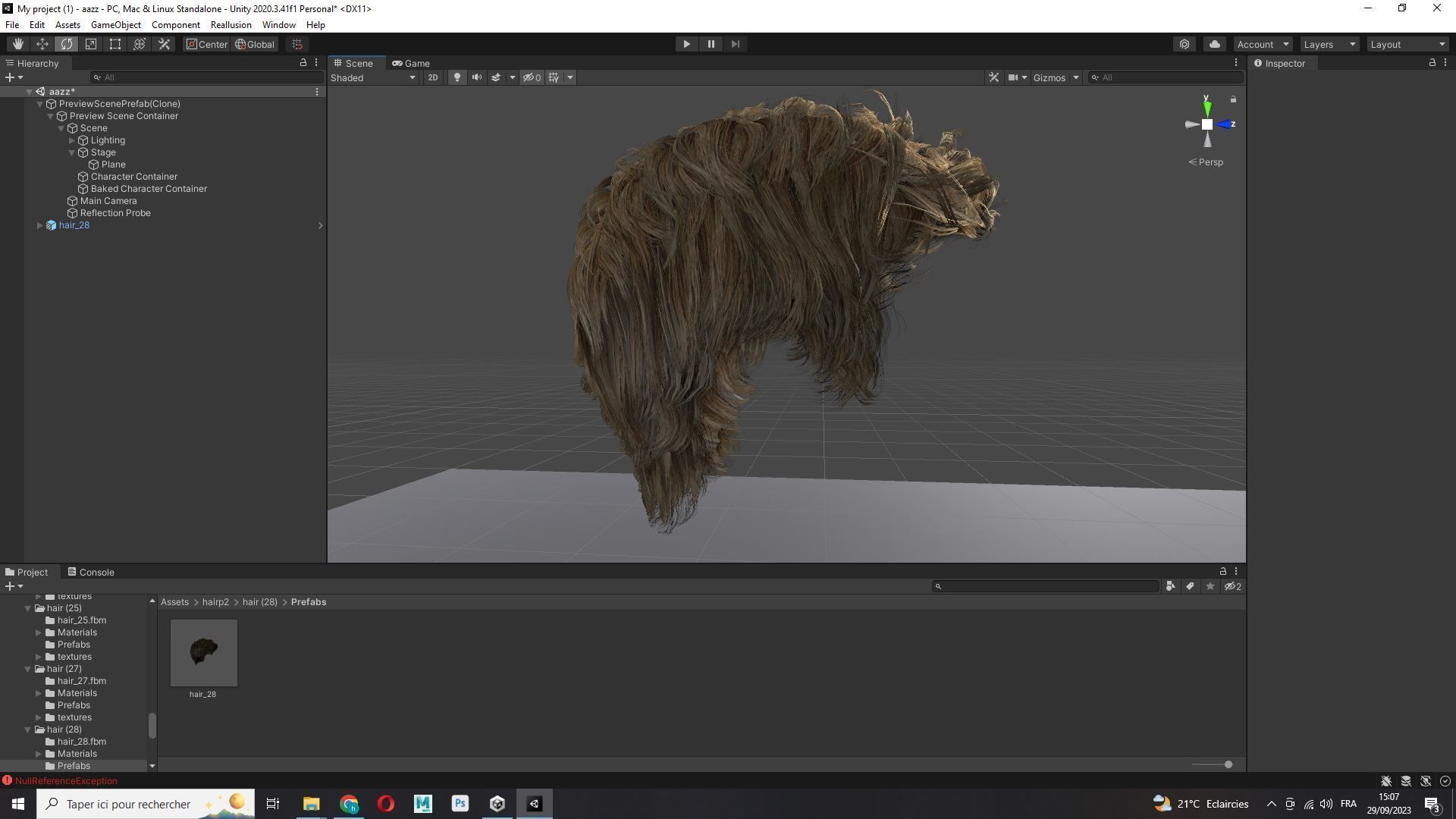 Female Cropped Hair Low-poly 3D model_19