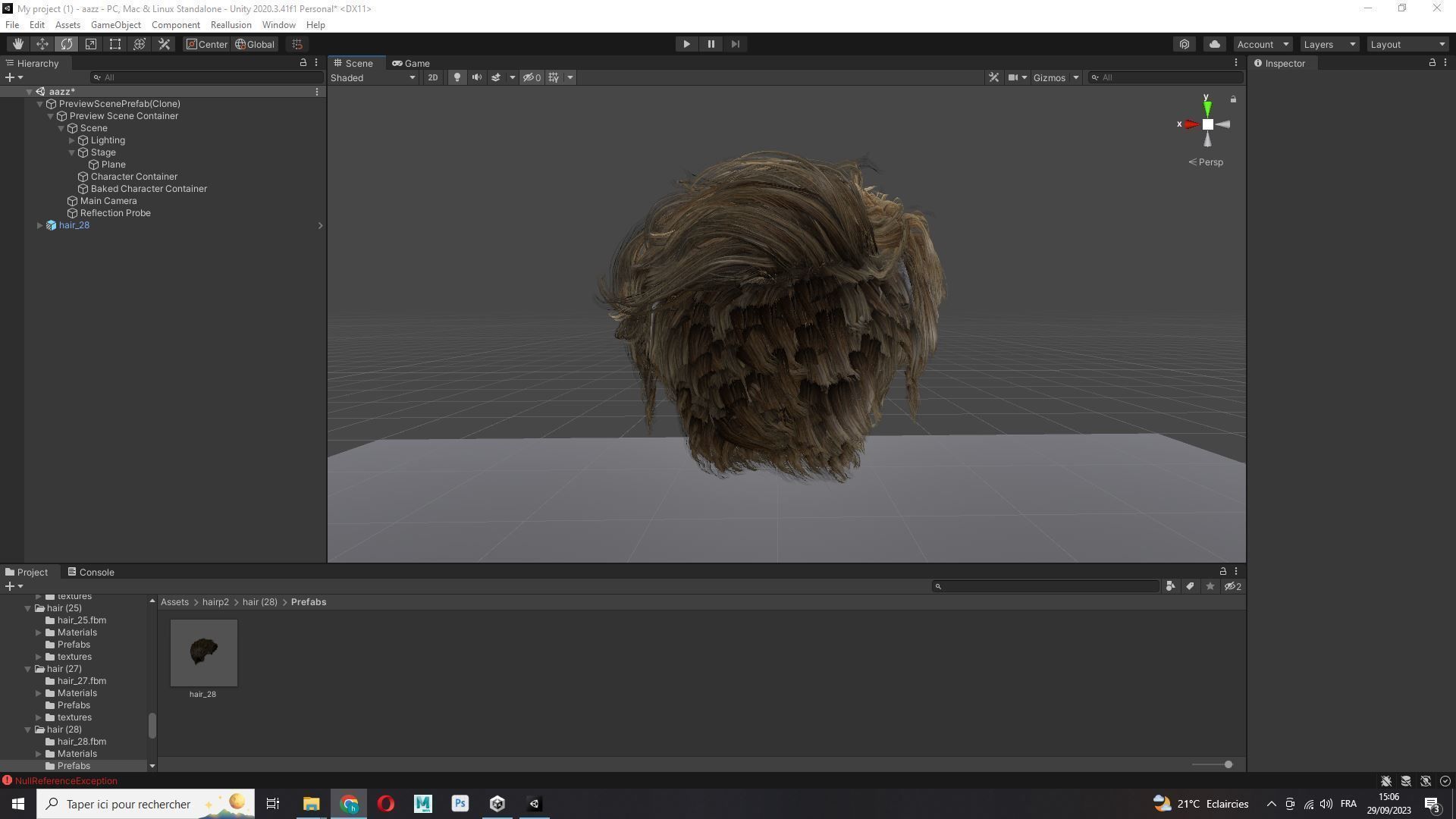 Female Cropped Hair Low-poly 3D model_18