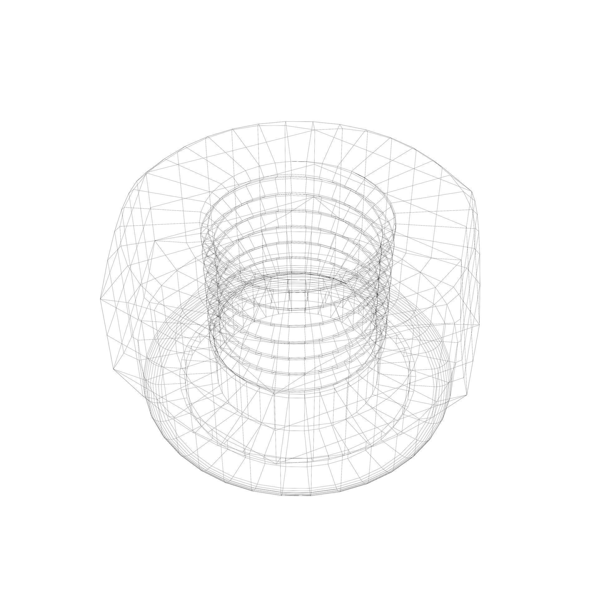 Nut 2304 Free 3D model_1