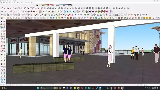 Hospital sketchup model 3D model