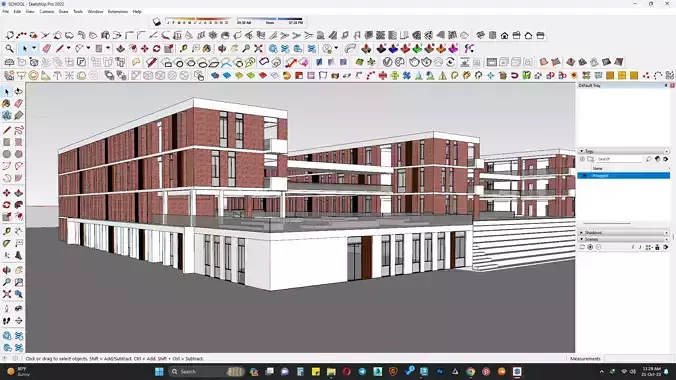 school building 3d model