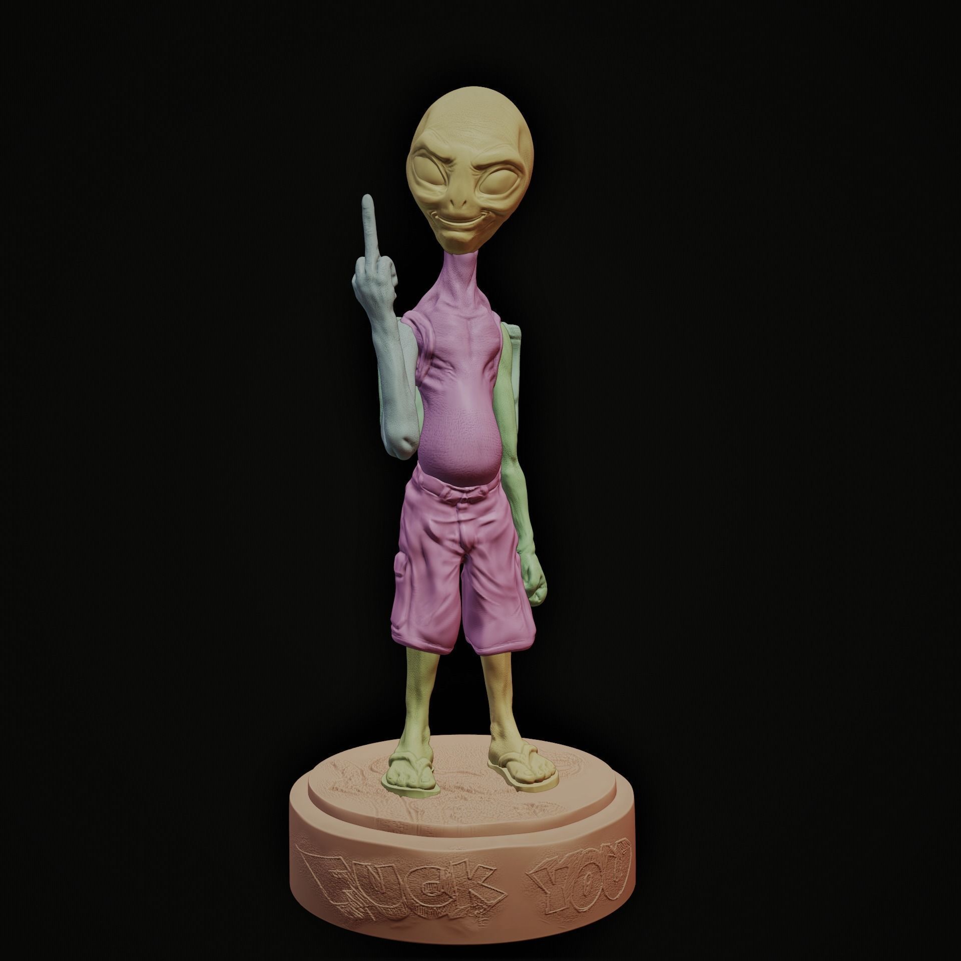 Paul the Alien 3D Printing Creation 3D print model_2