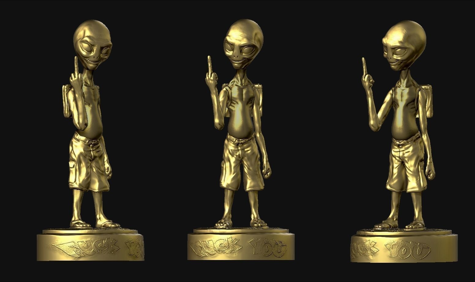 Paul the Alien 3D Printing Creation 3D print model_3