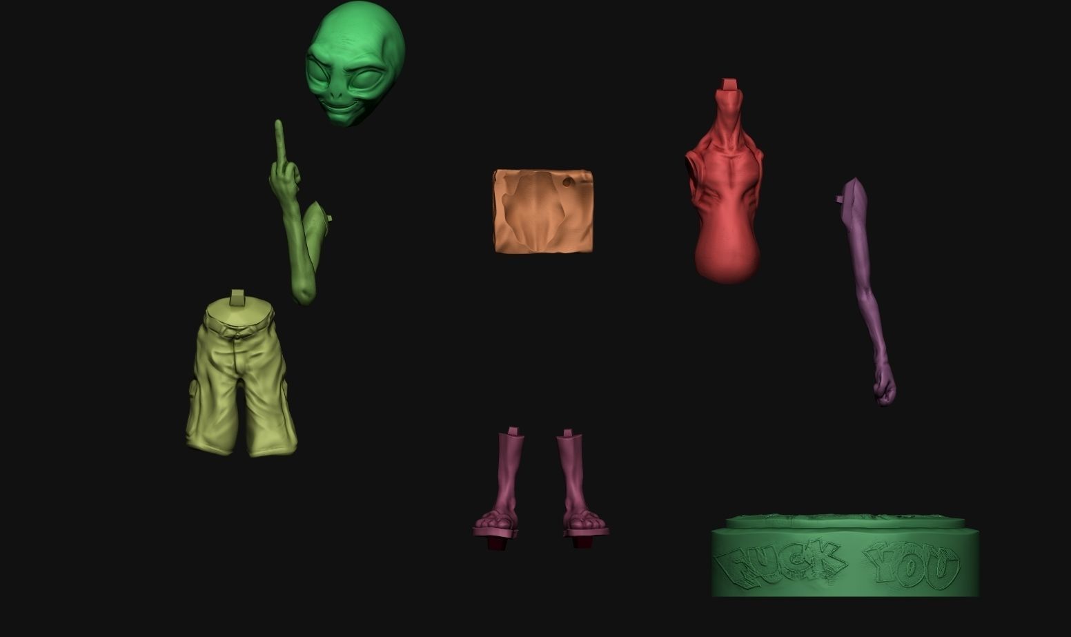 Paul the Alien 3D Printing Creation 3D print model_1