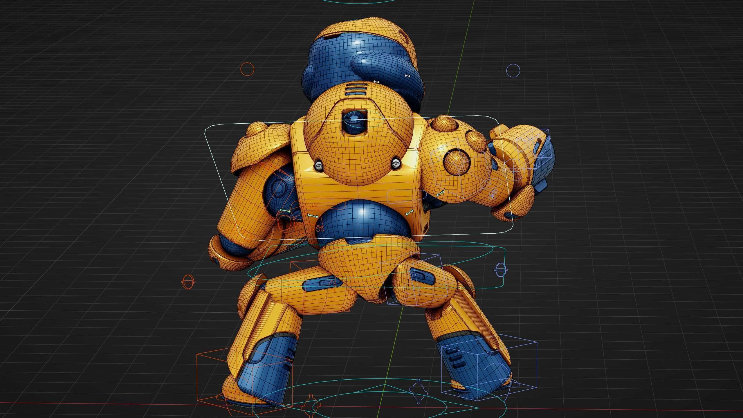 COMBAT DROID COLOBO Rigged for Unreal Engine - Unity - MIXAMO  3D model_38