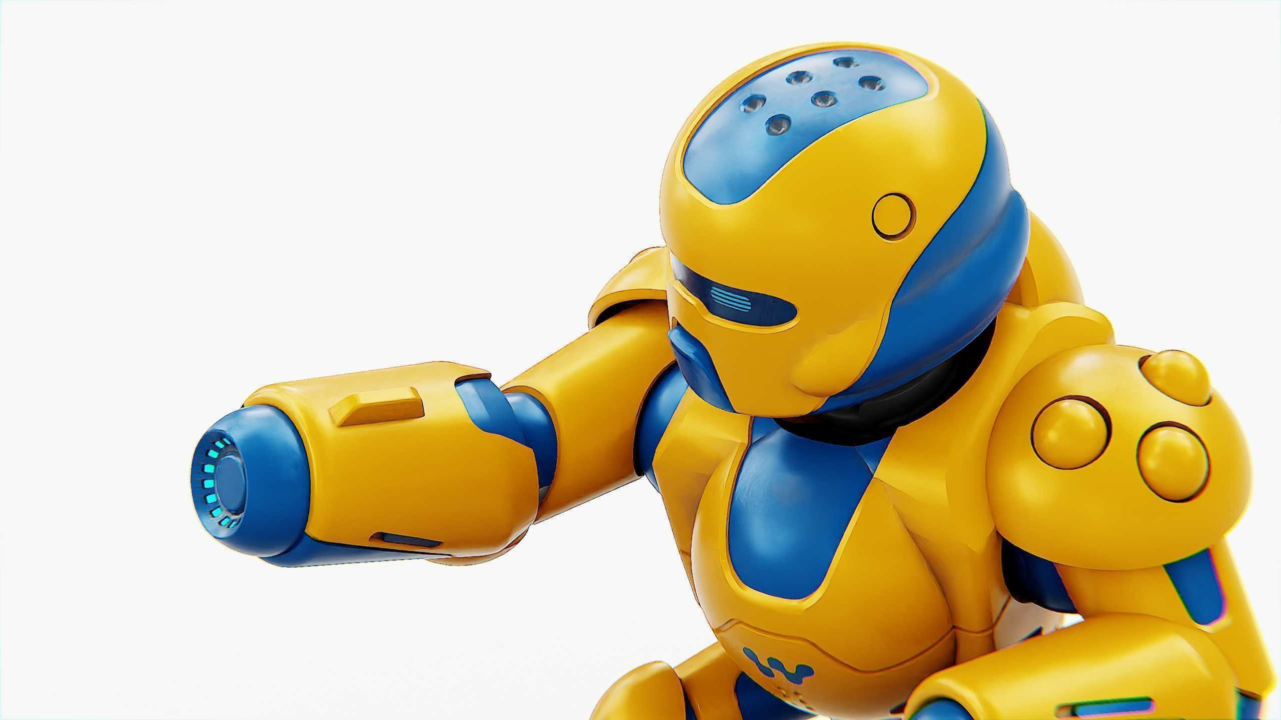 COMBAT DROID COLOBO Rigged for Unreal Engine - Unity - MIXAMO  3D model_14