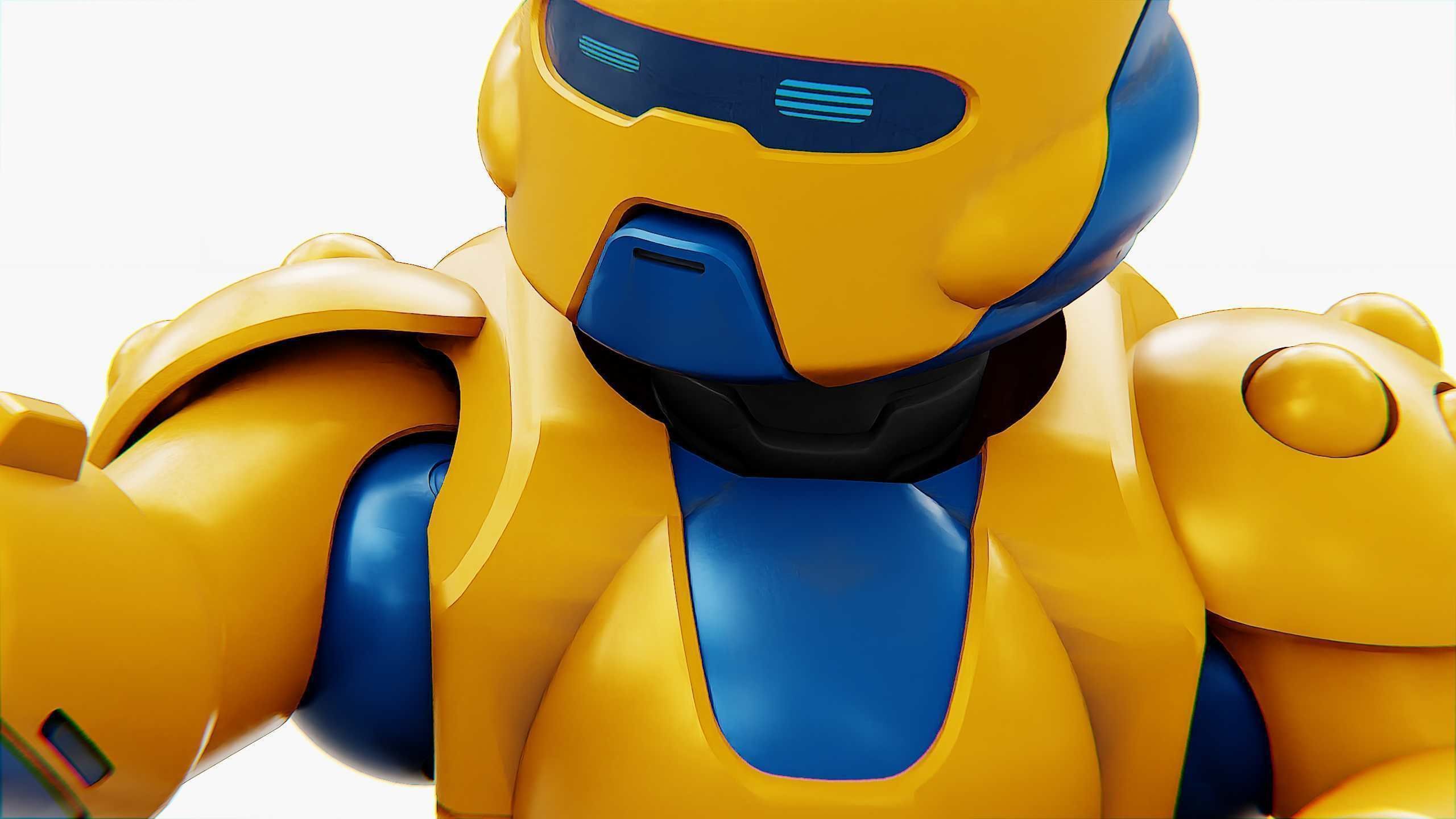 COMBAT DROID COLOBO Rigged for Unreal Engine - Unity - MIXAMO  3D model_21