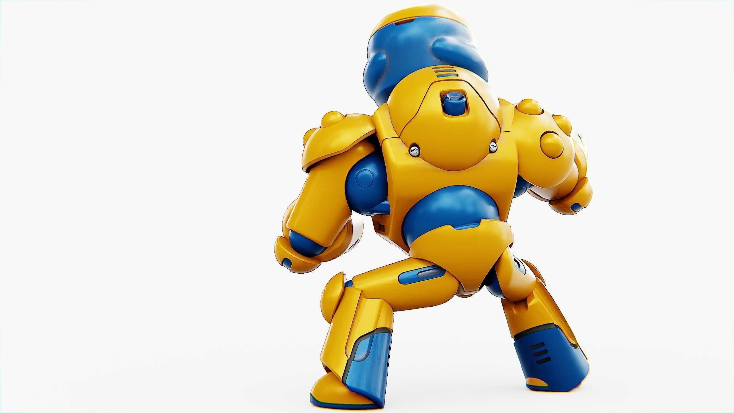 COMBAT DROID COLOBO Rigged for Unreal Engine - Unity - MIXAMO  3D model_8