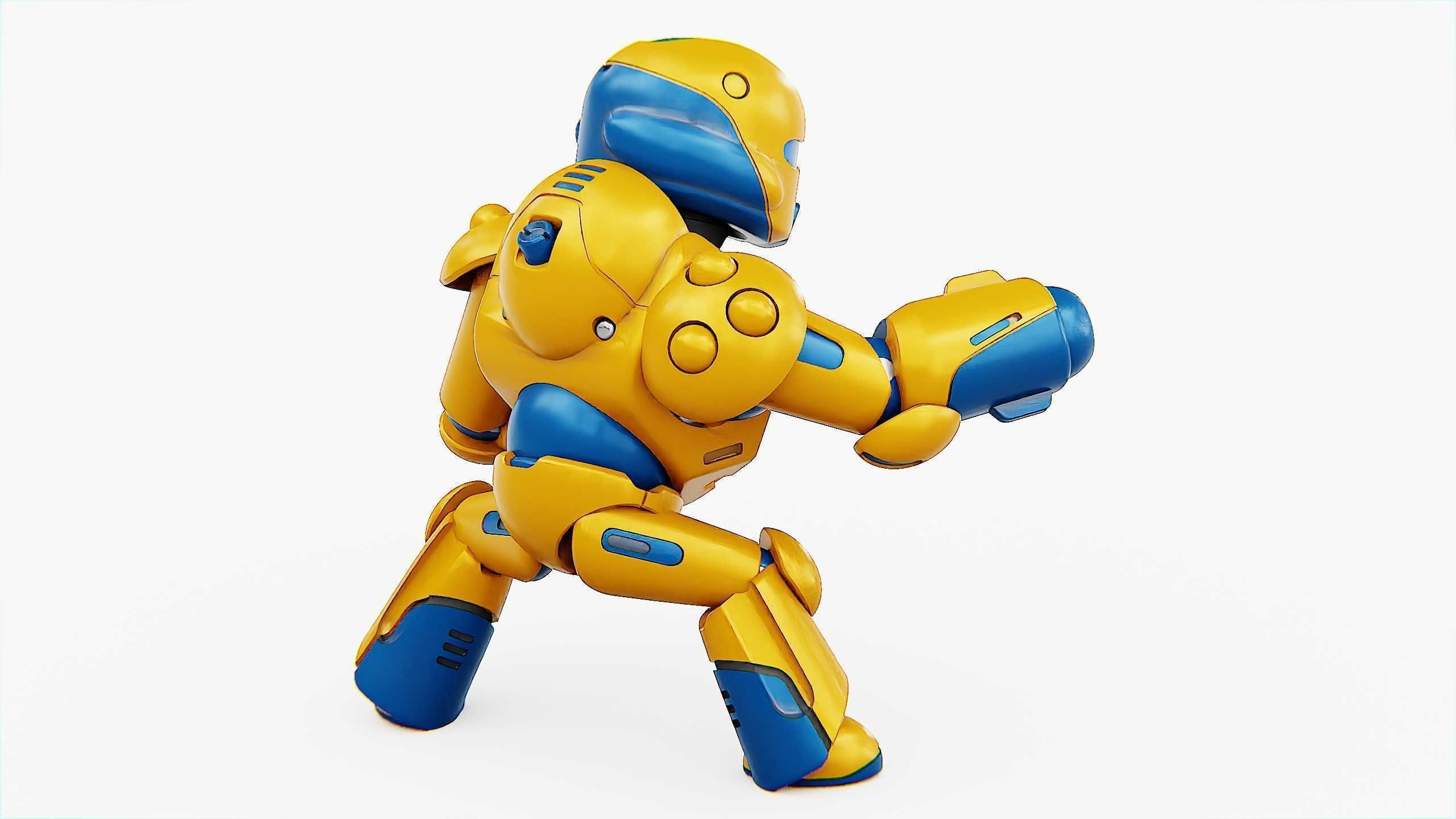 COMBAT DROID COLOBO Rigged for Unreal Engine - Unity - MIXAMO  3D model_10