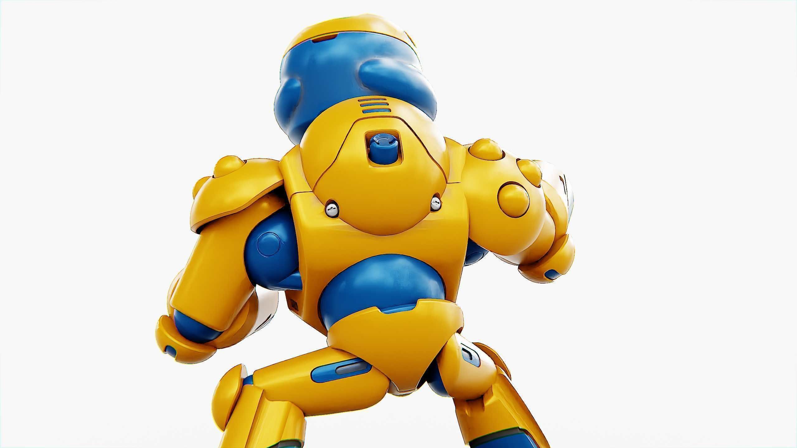 COMBAT DROID COLOBO Rigged for Unreal Engine - Unity - MIXAMO  3D model_23