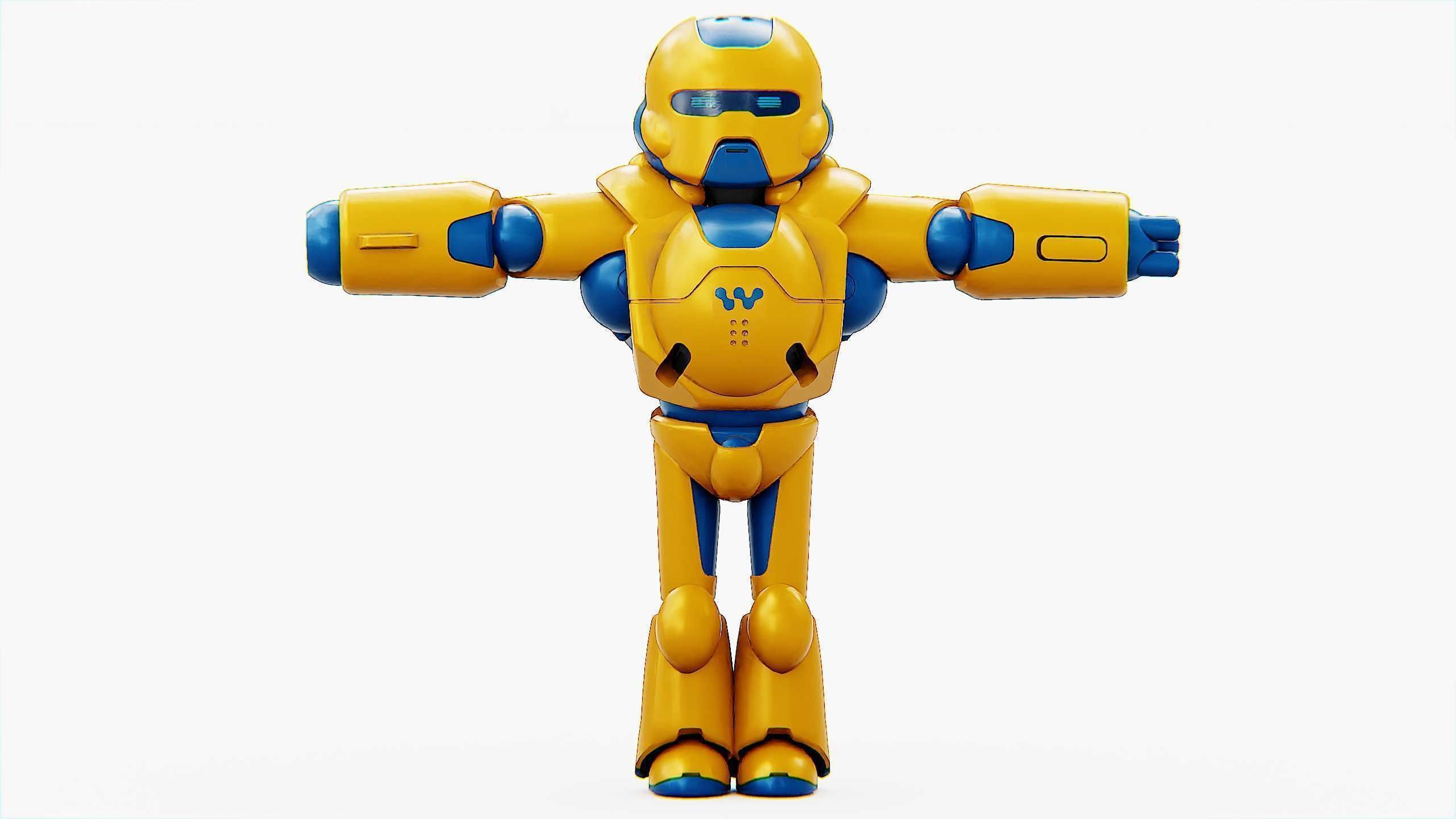 COMBAT DROID COLOBO Rigged for Unreal Engine - Unity - MIXAMO  3D model_24