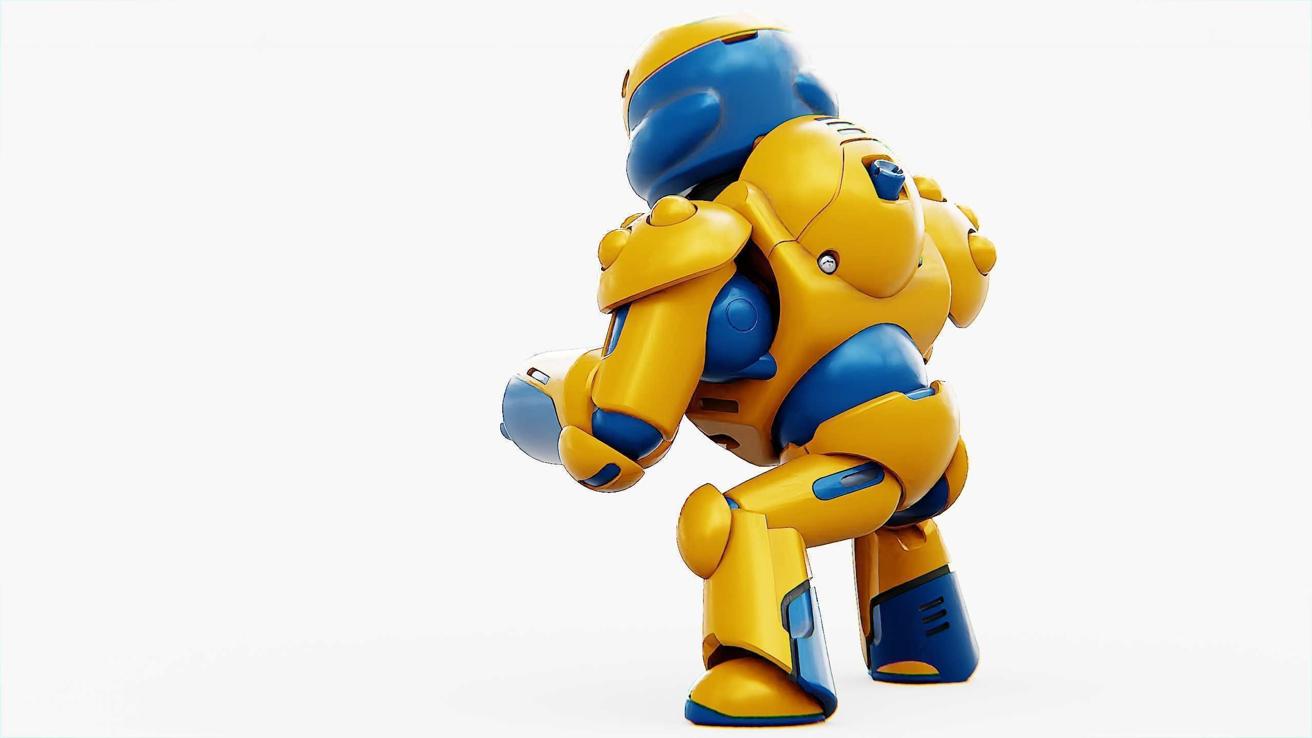 COMBAT DROID COLOBO Rigged for Unreal Engine - Unity - MIXAMO  3D model_7