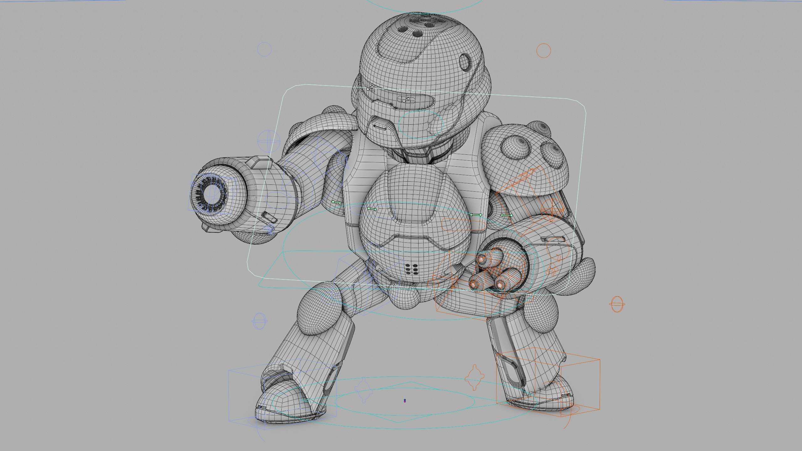 COMBAT DROID COLOBO Rigged for Unreal Engine - Unity - MIXAMO  3D model_40