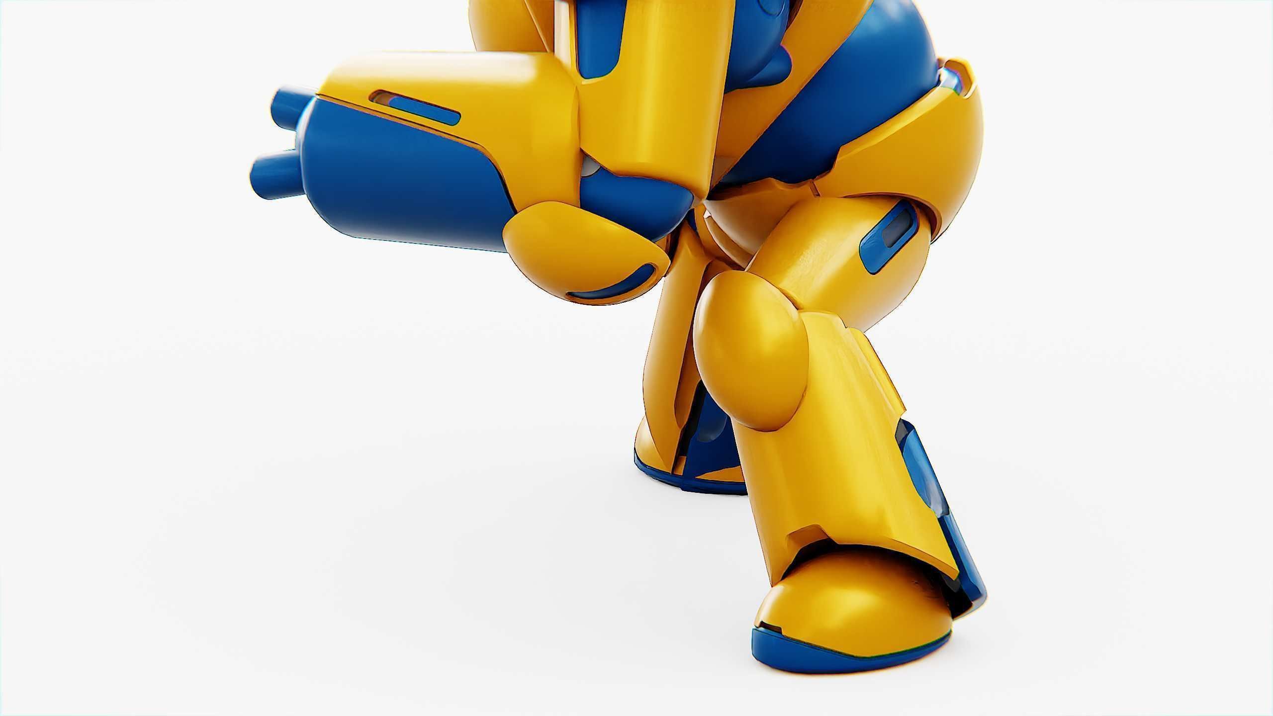 COMBAT DROID COLOBO Rigged for Unreal Engine - Unity - MIXAMO  3D model_18