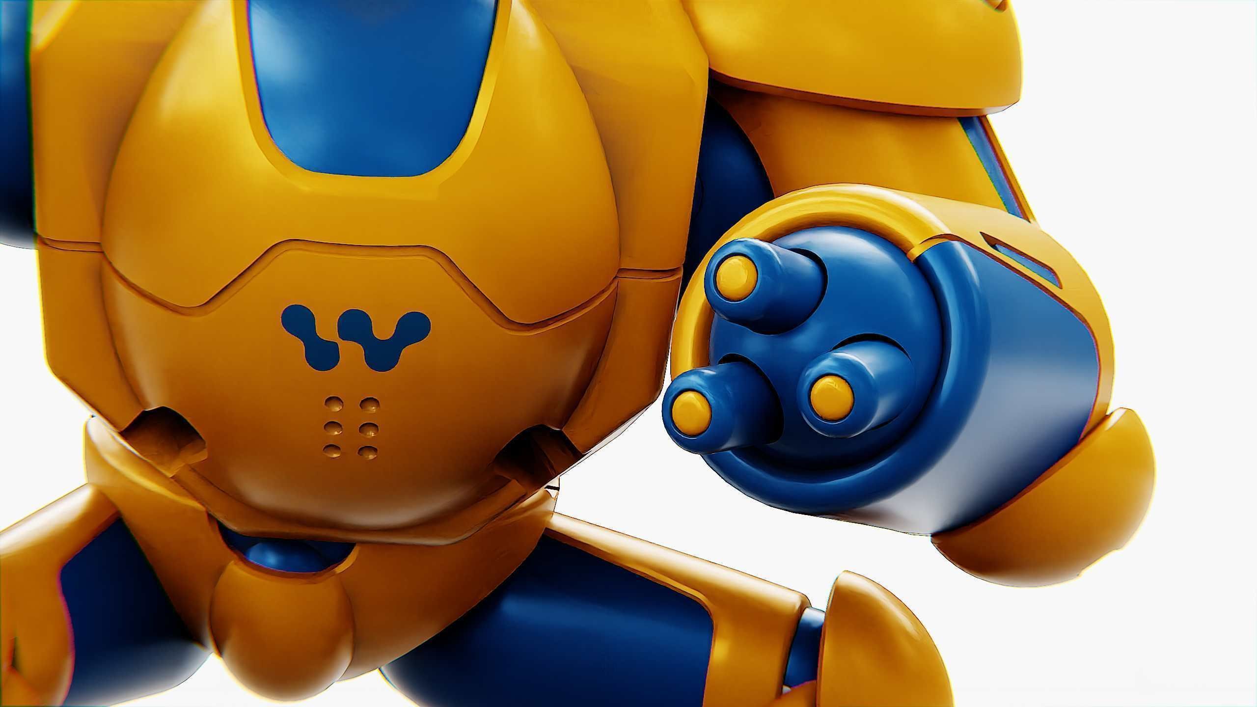 COMBAT DROID COLOBO Rigged for Unreal Engine - Unity - MIXAMO  3D model_20