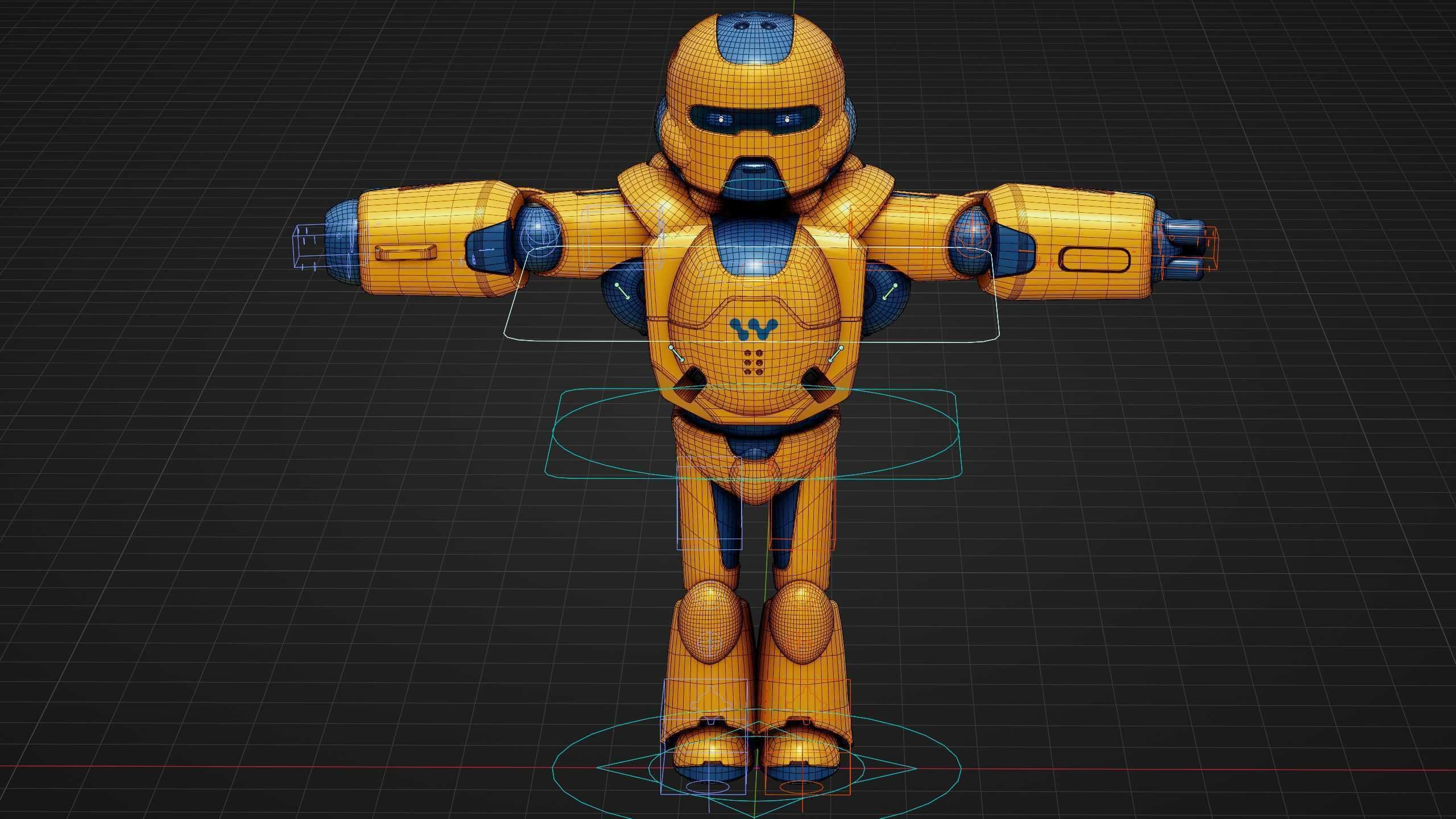 COMBAT DROID COLOBO Rigged for Unreal Engine - Unity - MIXAMO  3D model_39