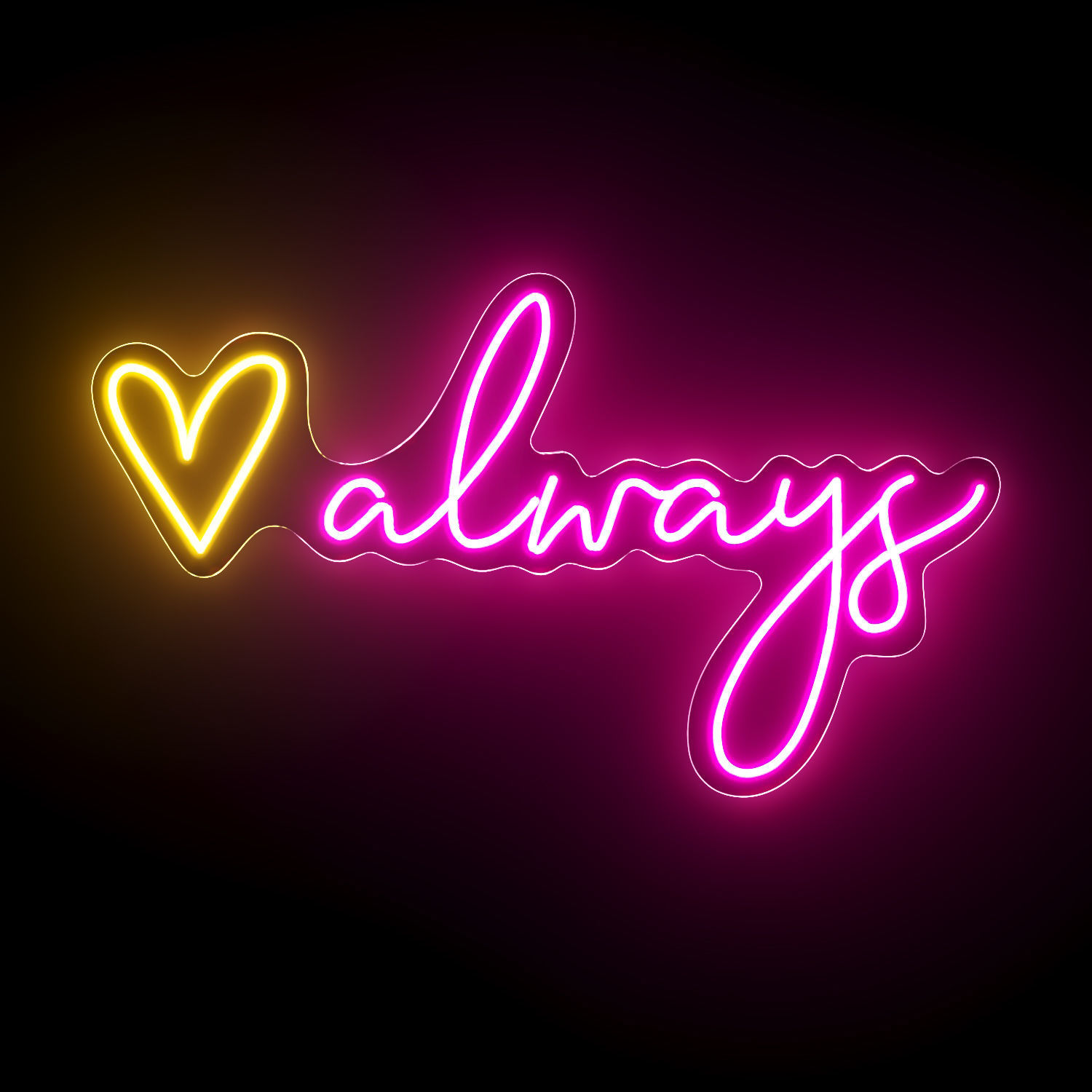 Always Neon Sign 3D model_1