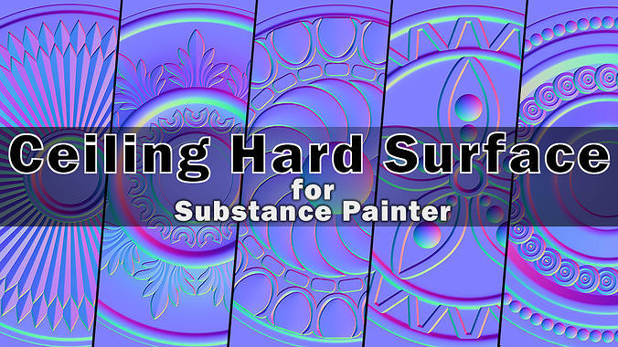 Ceiling Hard Surface for Substance Painter Low-poly 3D model