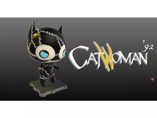 Catwoman 1992 Batman Returns 3D Printing Sculpture 3D print model_0