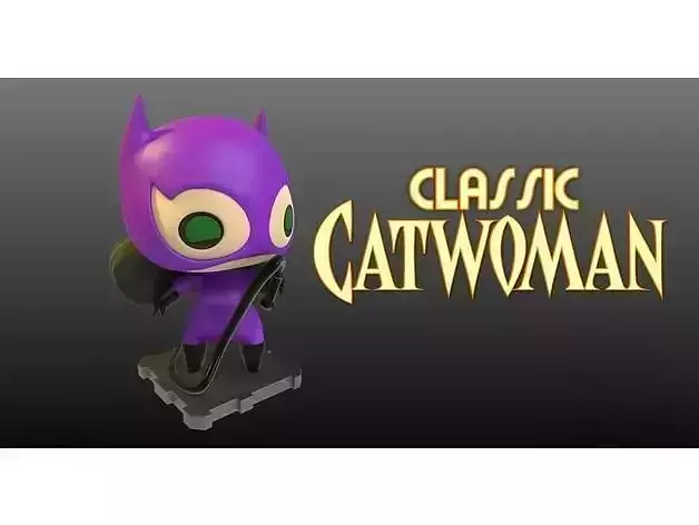 Catwoman Classic 3D Printing Sculpture
