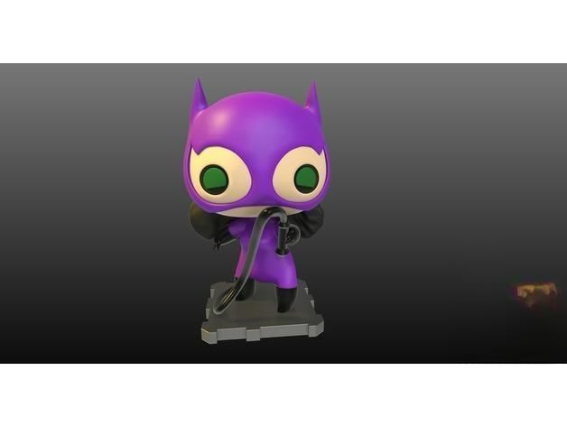 Catwoman Classic 3D Printing Sculpture 3D print model_4