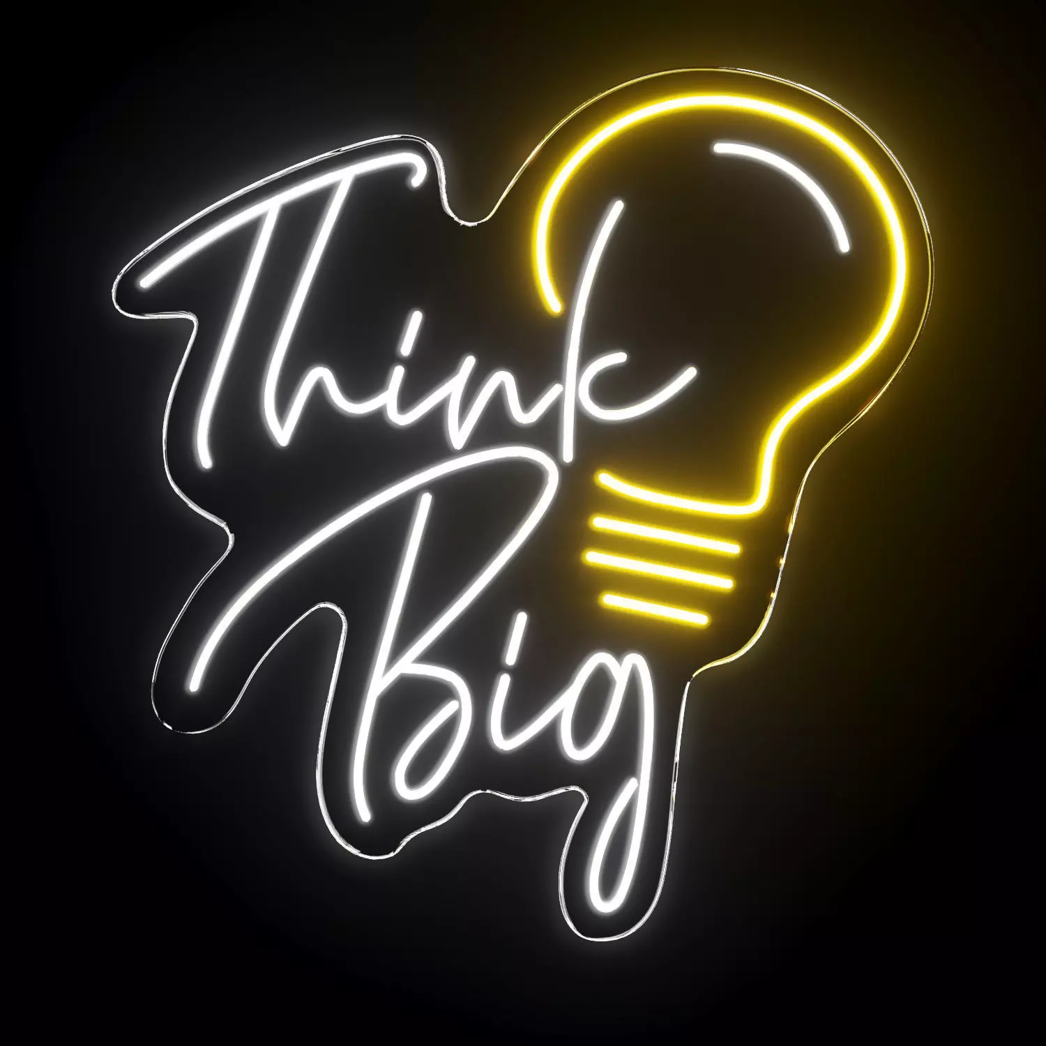 Think Big Neon Sign 3D model