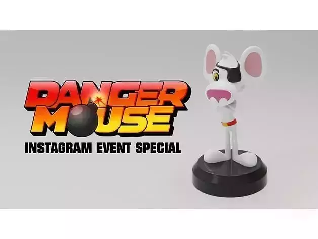 Danger Mouse 3D Printed Collectible 3D print model