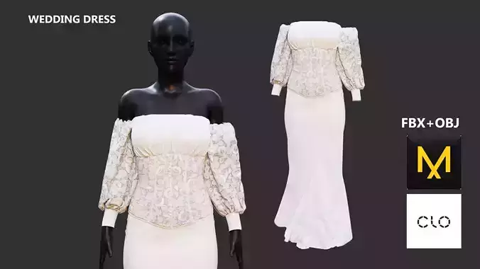 Wedding Dress Marvelous Designer