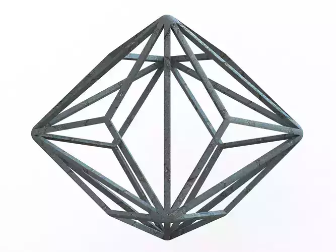 Wireframe Shape Triakis Octahedron