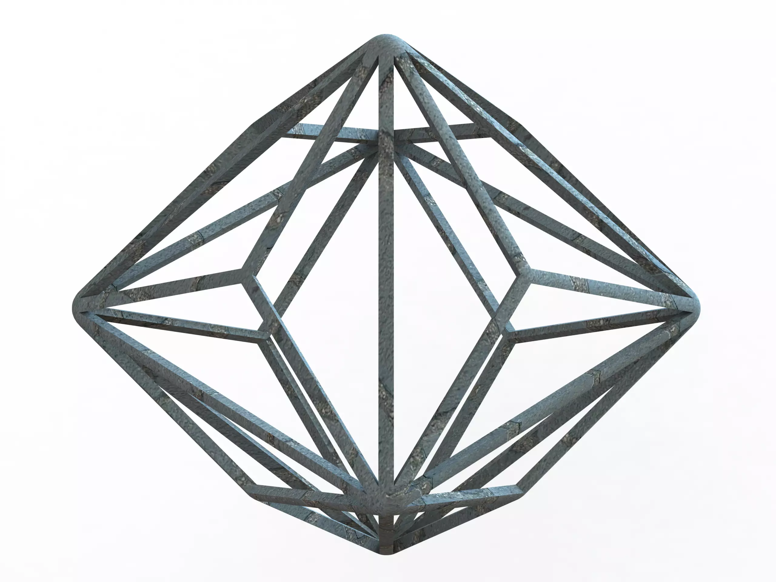 Wireframe Shape Triakis Octahedron 3D print model_0
