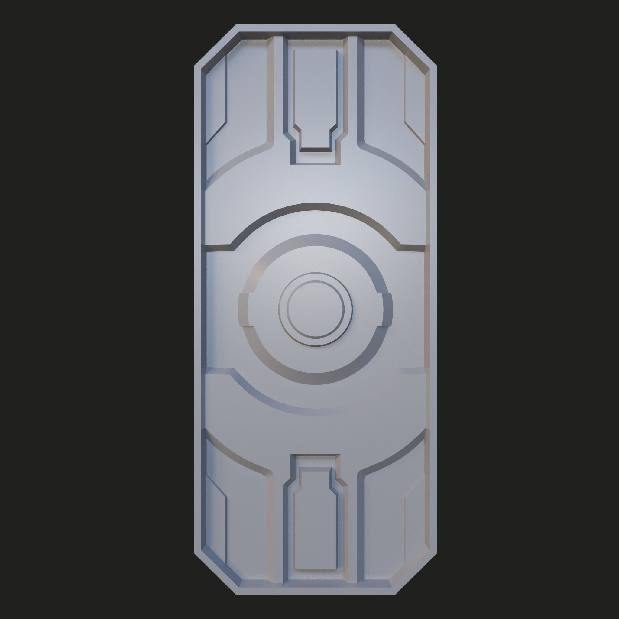 Sci-fi Panels Base Mesh Vol 2 Low-poly 3D model_5